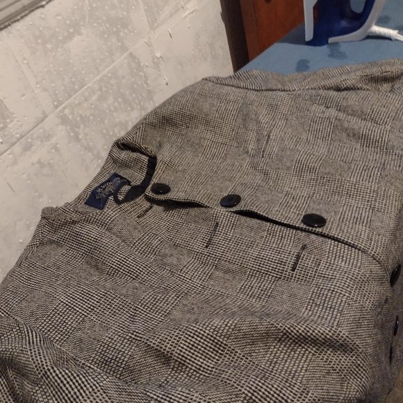 Black/White Checkered Skirt Suit - Picture 2 of 14